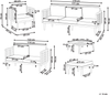 Beliani 'BARATTI' 3-Sitzer Sofa mit Sesseln, Akazienholz Heller Holzfarbton Bild 2