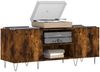 vidaXL Plattenschrank Räuchereiche 121x38x48 cm Holzwerkstoff 831681 Bild 3