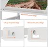 BBWL Zeichentisch höhenverstellbar neigbar Schreibtisch MDF Metall stabil Weiß, Zeichentisch für Büro Studium Atelier multifunktional Bild 3