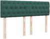 vidaXL Boxspringbett mit Matratze Dunkelgrün 140x190 cm Samt 3287743 Bild 5