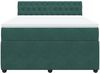vidaXL Boxspringbett mit Matratze Dunkelgrün 140x190 cm Samt 3287743 Bild 4