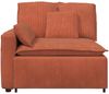 vidaXL Modulares Sofa Endmodul mit Armlehne Kissen Rot Orange 100 cm 4104414 Bild 3