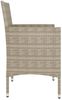 vidaXL 4-tlg. Gartenstuhl und Hocker Set Poly Rattan Grau 310612 Bild 5