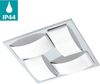 Eglo 94884 Wandleuchte Deckenleuchte Wasao 1 in chrom Glas lackiert weiß 4X5,4W L:32 H:6cm IP44 Bild 4