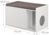 Katzenschrank mit Sitzauflage, weiß, 45,5 x 75 x 43 cm Bild 4