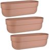 Engelland Blumenkasten mit Wasserspeicher/Drainagesystem und Abstandshalter (Vorteils-Set, 3 St), Blumentopf, 50 cm, PP-Kunststoff, Balkonkasten, länglich, formstabil Bild 2