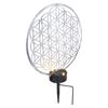 Solarleuchte Garten 2er Set Rund 30 cm Solarlampe Außen Außenleuchte Solar Bild 4