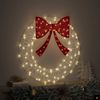 vidaXL Kranz mit 60 LEDs Warmweiß 76 x 76 x 8,5 cm Acryl 42019121 Bild 3