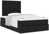 vidaXL Ottoman-Bett mit Matratze Schwarz 120x200 cm Stoff 3313066 Bild 5