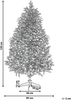 Künstlicher Weihnachtsbaum 120 cm grün HUXLEY Bild 2