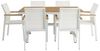 IDIMEX Garten-Essgruppe WINDY, Gartenmöbel Set 6 Personen aus Alu und WPC wetterfest weiß/beige Bild 4