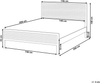 Bett mit Lattenrost Kiefernholz SALERNAS 140 x 200 cm Hellbraun Bild 2