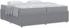 vidaXL Bettrahmen mit Matratze Hellgrau 200 x 200 cm Stoff 3398431 Bild 3