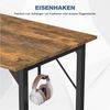DUMOS Kommode mit Schubladen - Kommoden & Sideboards für Schlafzimmer Geeignet, Komodenschrank mit 4 Schubladen, Stoffkommode mit Stabilem Stahlrahmen, Ideal für Schlafzimmer, Wohnzimmer (Grau) Bild 3