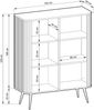 AX LIVING Highboard Schrank Salvia K103 103 cm Modern in Kaschmir Bild 4