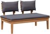 vidaXL Gartensofa-set 3 pcs Braun und Grau 3356867 Bild 5