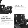 BIGZZIA Gaming-Stuhl Bürostuhl Ergonomisch mit Lendenkissen + Kopfstütze, Ergonomischer Bürostuhl höhenverstellbar Bild 3