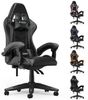 BIGZZIA Gaming-Stuhl Bürostuhl Ergonomisch mit Lendenkissen + Kopfstütze, Ergonomischer Bürostuhl höhenverstellbar Bild 4