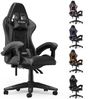 BIGZZIA Gaming-Stuhl Bürostuhl Ergonomisch mit Lendenkissen + Kopfstütze, Ergonomischer Bürostuhl höhenverstellbar Bild 5