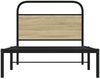 vidaXL Bettgestell ohne Matratze 100x190 cm Sonoma-Eiche Holzwerkstoff 4100252 Bild 4