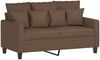 vidaXL 2-Sitzer-Sofa Braun 120 cm Stoff 359262 Bild 2