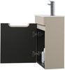 Badplaats Gäste-WC Waschtisch Set Thermis 40 x 22 cm Cashmere - Badmöbel Set mit Waschbecken und Unterschrank, Vormontiert und mit Soft-Close Bild 3