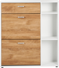 Schuhschrank MACKAY Hellbraun Weiß Bild 5