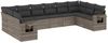 vidaXL 10-tlg. Garten-Sofagarnitur mit Kissen Grau Poly Rattan 3220669 Bild 2