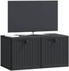 vidaXL Wandmontierter TV-Schrank Schwarz 59,5 x 31 x 30 cm 898026 Bild 2