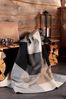 Biederlack Wohndecke Kuscheldecke 150x200 Alp Square karo beige grau 812773 Bild 3