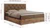 Boxspringbett, Schlafzimmerbett, Bettkasten - VENETO - 140 x 200 cm - Braun Kunstleder - H3 Bild 5