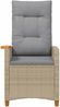 vidaXL Liegestuhl mit Teeteller 62 x 64 x 112 cm Poly-Rattan 42026808 Bild 4