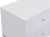 Vente-unique - LOUREO Bedside table Holz, Platte Weiß - B 40 cm x H 58 cm x L 55 cm Bild 5