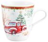Seltmann Weiden Becher Becher mit Henkel 0.40 l - Weihnachtsauto - Life Zusatzsortiment - 1 S, Porzellan, Porzellan, spülmaschinenfest, mikrowellengeeignet, Made in Germany Bild 4
