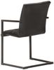 vidaXL Freischwinger 4 Stk. Schwarz Echtleder 3065691 Bild 4