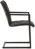vidaXL Freischwinger 4 Stk. Schwarz Echtleder 3065691 Bild 3