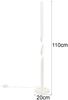 Kleine LED Stehlampe GINKO Metall Weiß, Höhe 110cm Bild 3
