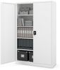 Büroschrank C001II Aktenschrank XXL Metallschrank Flügeltüren Stahlblech Pulverbeschichtung 185 x 115 x 40 cm (weiß/weiß) Bild 3
