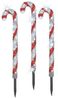 MARELIDA LED Dekoobjekt LED Zuckerstangen Gartendeko Weihnachtsbeleuchtung Timer 3er Set, LED Classic, kaltweiss (5300K bis 6000K) Bild 3