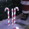 MARELIDA LED Dekoobjekt LED Zuckerstangen Gartendeko Weihnachtsbeleuchtung Timer 3er Set, LED Classic, kaltweiss (5300K bis 6000K) Bild 2