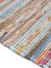 carpetfine 'Kelim Chindi' Teppich, Wendeteppich, rechteckig, Höhe: 6 mm, handgewebt, mit Fransen, Taupe, 160x230 cm Bild 4