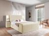Boxspringbett Bett MARTEN 120x200cm Set. 1 in Stoff Magic Velvet Creme Bild 2