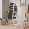 vidaXL Standspiegel mit LED Weiß 34x37x146 cm 351766 Bild 5