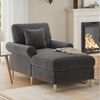 i@home Relaxsessel Einzelsofa (Einzelsofa mit 1 Kissen), Lesesessel, Lounge-Sessel, samtbezogener Lounge-Sessel, Sitzsack Bild 3