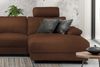KAWOLA Sofa LOLA Ecksofa XL Leder braun mit motorischer Relaxfunktion Recamiere rechts 84 x 178 x 304 cm Bild 4