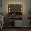 vidaXL Schminktisch mit Regal Altholz 80 x 41 x 134,5 cm Holzwerkstoff 871537 Bild 4