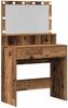vidaXL Schminktisch mit Regal Altholz 80 x 41 x 134,5 cm Holzwerkstoff 871537 Bild 5