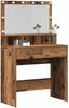 vidaXL Schminktisch mit Regal Altholz 80 x 41 x 134,5 cm Holzwerkstoff 871537 Bild 3