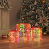 vidaXL Geschenkbox Dekoration 3 pcs Bunt 20 x 20 x 21 cm Acryl 42019087 Bild 3