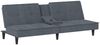 vidaXL Schlafsofa mit Getränkehaltern Dunkelgrau Samt 351921 Bild 2